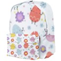 Easter Seamless Pattern With Cute Eggs Flowers Giant Full Print Backpack View4