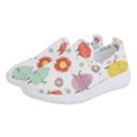 Easter Seamless Pattern With Cute Eggs Flowers Women s Slip On Sneakers View2