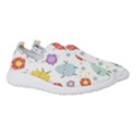 Easter Seamless Pattern With Cute Eggs Flowers Women s Slip On Sneakers View3