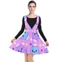 Seamless Pattern With Cute Kawaii Kittens Plunge Pinafore Dress View1