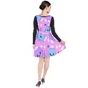 Seamless Pattern With Cute Kawaii Kittens Plunge Pinafore Dress View2