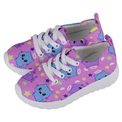 Seamless Pattern With Cute Kawaii Kittens Kids  Lightweight Sports Shoes by Jancukart