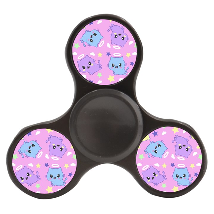 Seamless Pattern With Cute Kawaii Kittens Finger Spinner