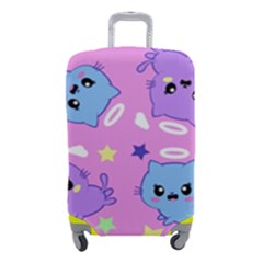 Seamless Pattern With Cute Kawaii Kittens Luggage Cover (small) by Jancukart