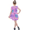 Seamless Pattern With Cute Kawaii Kittens Kids  Tie Up Tunic Dress View2