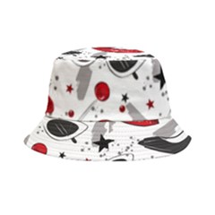 Red Lips Black Heels Pattern Bucket Hat