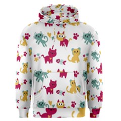 Pattern With Cute Cats Men s Core Hoodie