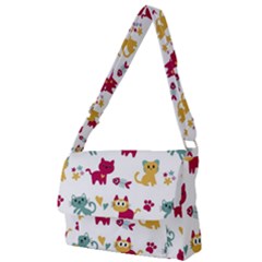 Pattern With Cute Cats Full Print Messenger Bag (s)