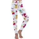 Pattern With Cute Cats Kids  Lightweight Velour Classic Yoga Leggings View1