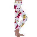 Pattern With Cute Cats Kids  Lightweight Velour Classic Yoga Leggings View3