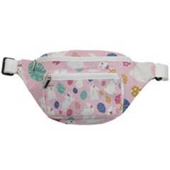 Cute Bunnies Easter Eggs Seamless Pattern Fanny Pack