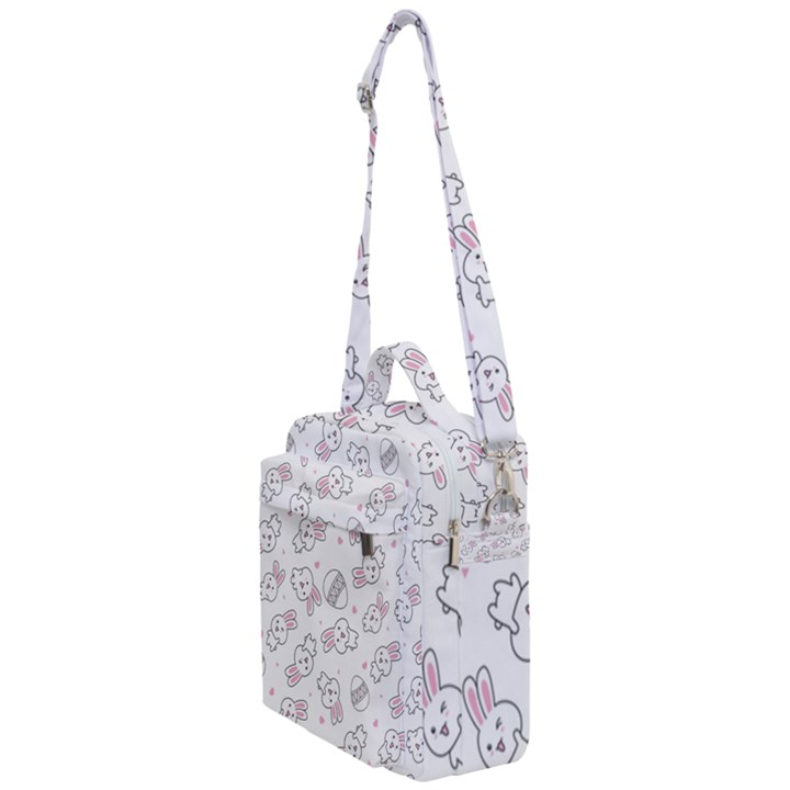 Cute Pattern With Easter Bunny Egg Crossbody Day Bag