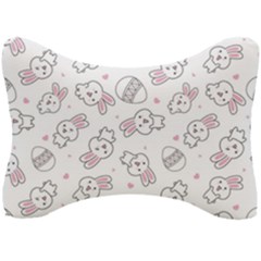 Cute Pattern With Easter Bunny Egg Seat Head Rest Cushion