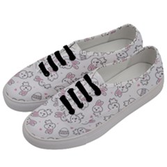 Cute Pattern With Easter Bunny Egg Men s Classic Low Top Sneakers by Jancukart