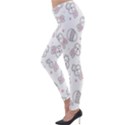 Cute Pattern With Easter Bunny Egg Lightweight Velour Leggings View3