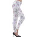 Cute Pattern With Easter Bunny Egg Lightweight Velour Leggings View4