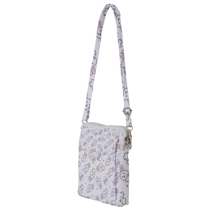 Cute Pattern With Easter Bunny Egg Multi Function Travel Bag