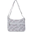 Cute Pattern With Easter Bunny Egg Zip Up Shoulder Bag View3