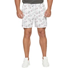 Cute Pattern With Easter Bunny Egg Men s Runner Shorts by Jancukart