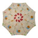 Seamless Pattern Cute Snail With Flower Leaf Golf Umbrellas View1