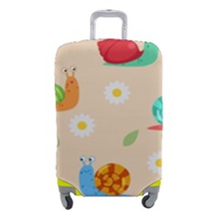 Seamless Pattern Cute Snail With Flower Leaf Luggage Cover (small) by Jancukart