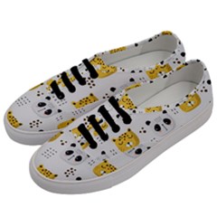 Seamless Pattern Cute Animals Men s Classic Low Top Sneakers