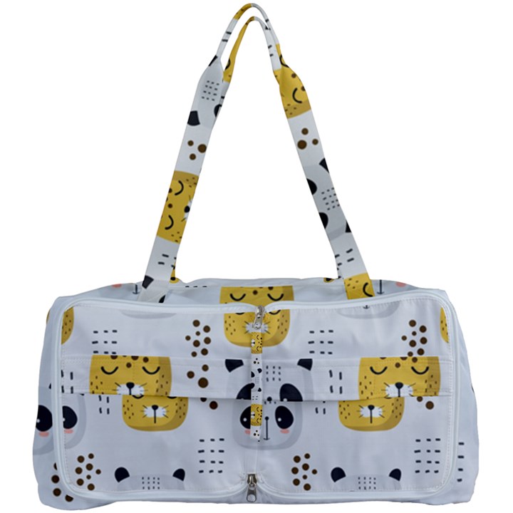 Seamless Pattern Cute Animals Multi Function Bag