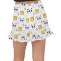 Seamless Pattern Cute Animals Fishtail Mini Chiffon Skirt View2