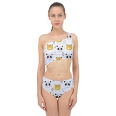 Seamless Pattern Cute Animals Spliced Up Two Piece Swimsuit by Jancukart