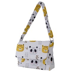 Seamless Pattern Cute Animals Full Print Messenger Bag (s)