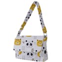 Seamless Pattern Cute Animals Full Print Messenger Bag (S) View1