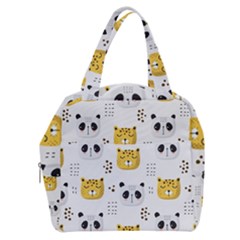 Seamless Pattern Cute Animals Boxy Hand Bag