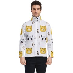 Seamless Pattern Cute Animals Men s Bomber Jacket