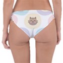 Cute Cat Seamless Pattern Background Reversible Hipster Bikini Bottoms View2