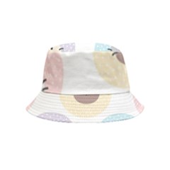 Cute Cat Seamless Pattern Background Bucket Hat (kids) by Jancukart