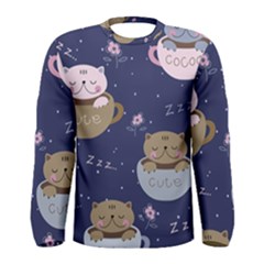 Cute Kittens Sleep Sweetly Mugs Men s Long Sleeve Tee