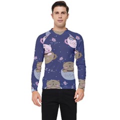 Cute Kittens Sleep Sweetly Mugs Men s Long Sleeve Rash Guard by Jancukart