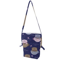 Cute Kittens Sleep Sweetly Mugs Folding Shoulder Bag