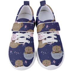 Cute Kittens Sleep Sweetly Mugs Women s Velcro Strap Shoes by Jancukart