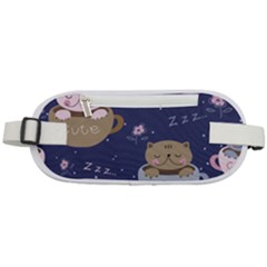 Cute Kittens Sleep Sweetly Mugs Rounded Waist Pouch by Jancukart