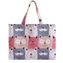 Cute Seamless Pattern With Cats Zipper Mini Tote Bag View1