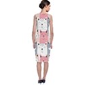 Cute Seamless Pattern With Cats Classic Sleeveless Midi Dress View2