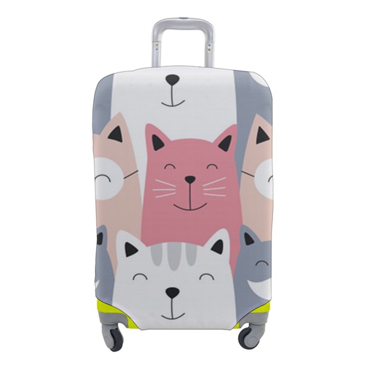 Cute Seamless Pattern With Cats Luggage Cover (Small)