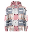 Cute Seamless Pattern With Cats Men s Overhead Hoodie View1