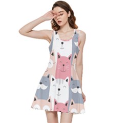 Cute Seamless Pattern With Cats Inside Out Racerback Dress