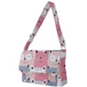 Cute Seamless Pattern With Cats Full Print Messenger Bag (S) View1