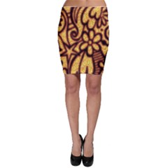 Background-pattern Bodycon Skirt