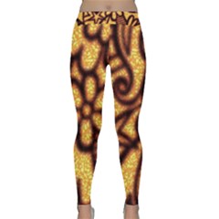 Background-pattern Classic Yoga Leggings