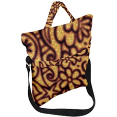 Background-pattern Fold Over Handle Tote Bag by Jancukart