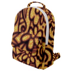 Background-pattern Flap Pocket Backpack (small)